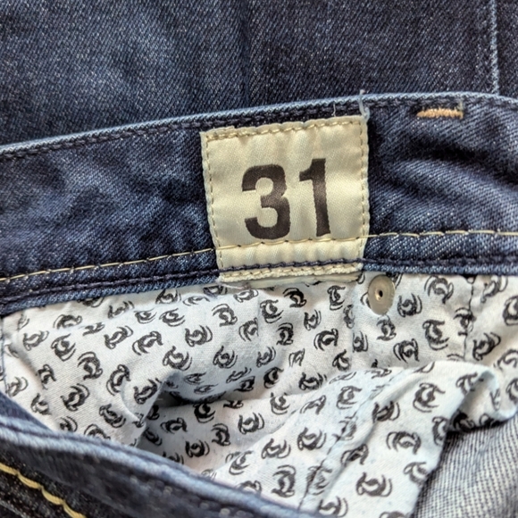 Taverniti Low Rise Jeans Distressed Vintage Denim Loop Tab Pocket Size 31 - Picture 3 of 7